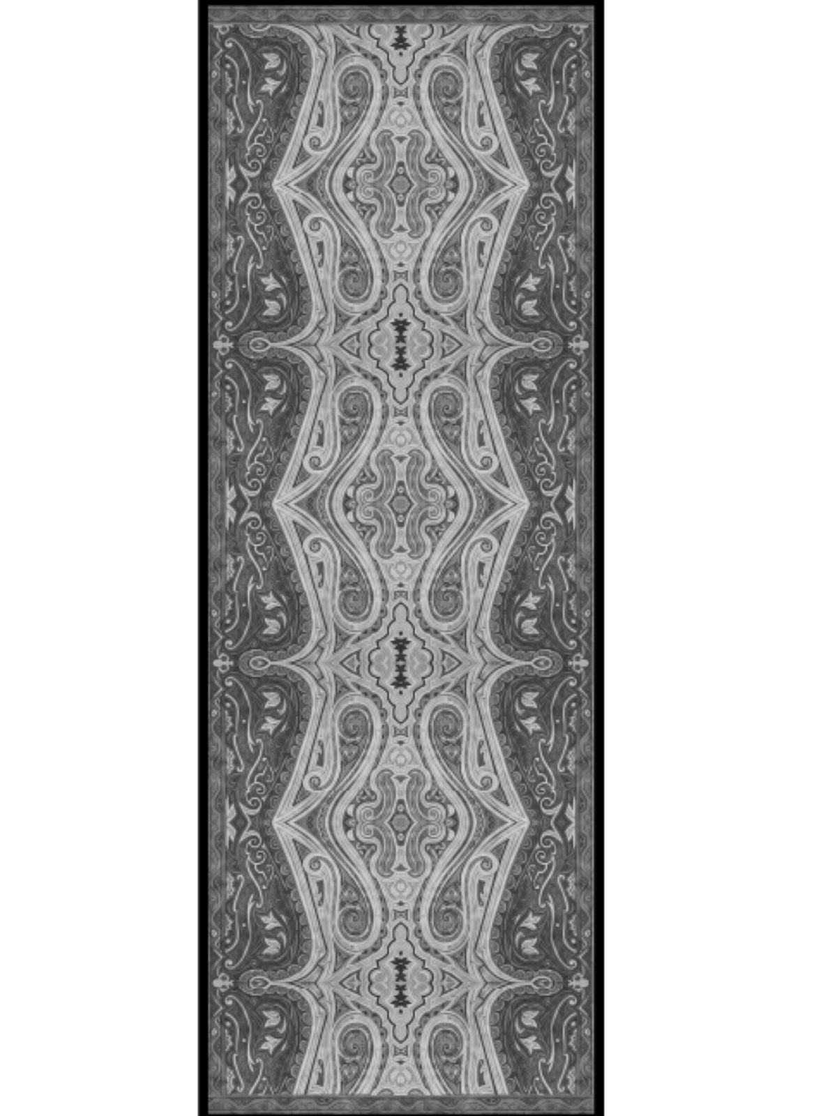 Mirşah Desen Şal  469-021 - V-11 - Antrasit - Görsel 6