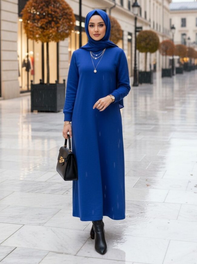 Daniela Trend Elbise ELB100452 – Saks Mavi