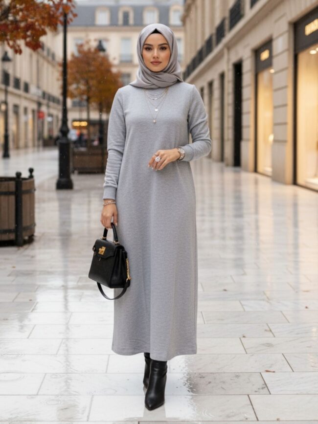 Daniela Trend Elbise ELB100452 – Gri