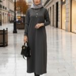 Samyella Trend Scuba Elbise ELB100453  – Siyah