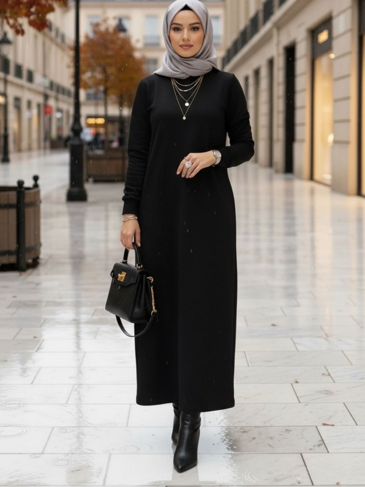 Daniela Trend Elbise ELB100452 – Siyah