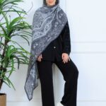 Mirşah Desen Şal  469-021 - V-11 - Antrasit