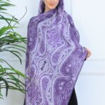 Mirşah Desen Şal  469-021 - V-13 -  Leylak