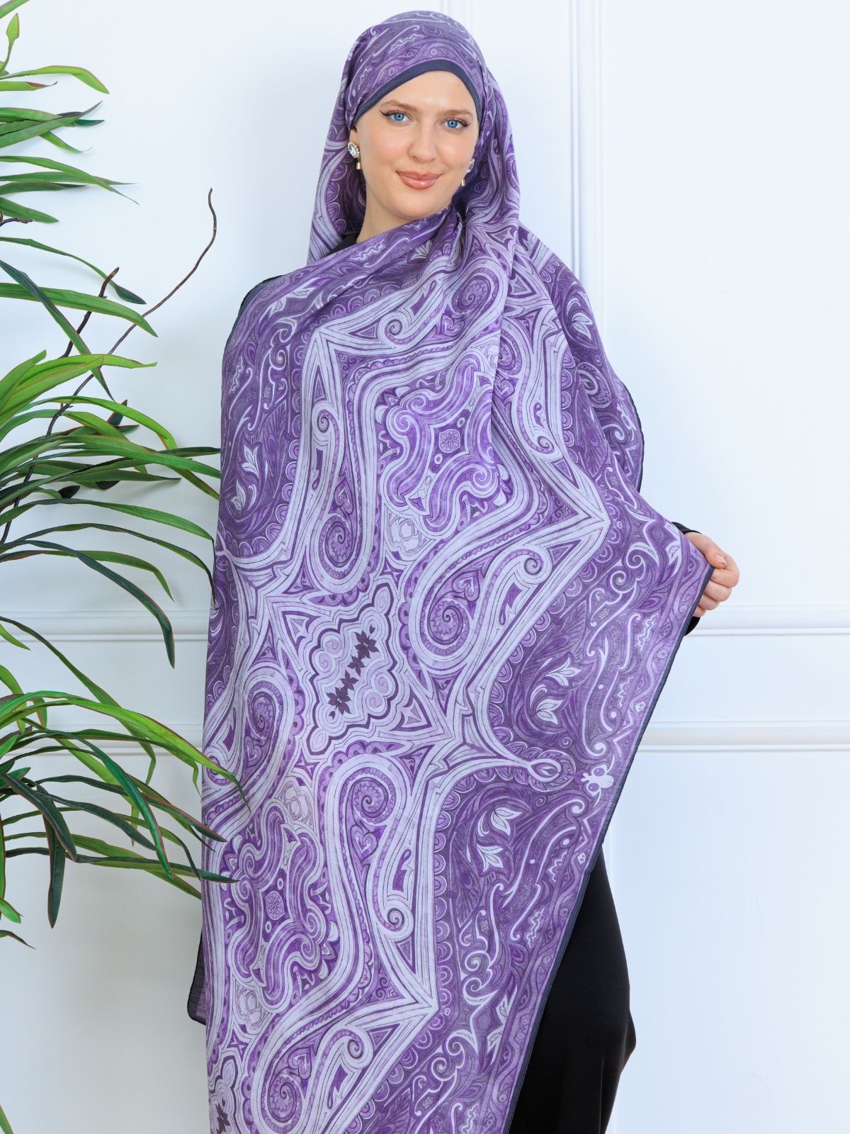 Mirşah Desen Şal 469-021 - V-13 - Leylak