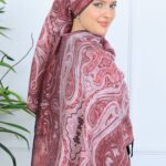 Mirşah Desen Şal  469-021 - V-3 - Vişne Çürüğü