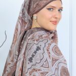 Mirşah Desen Şal  469-021 - V-4  - Ağaç Kabuğu