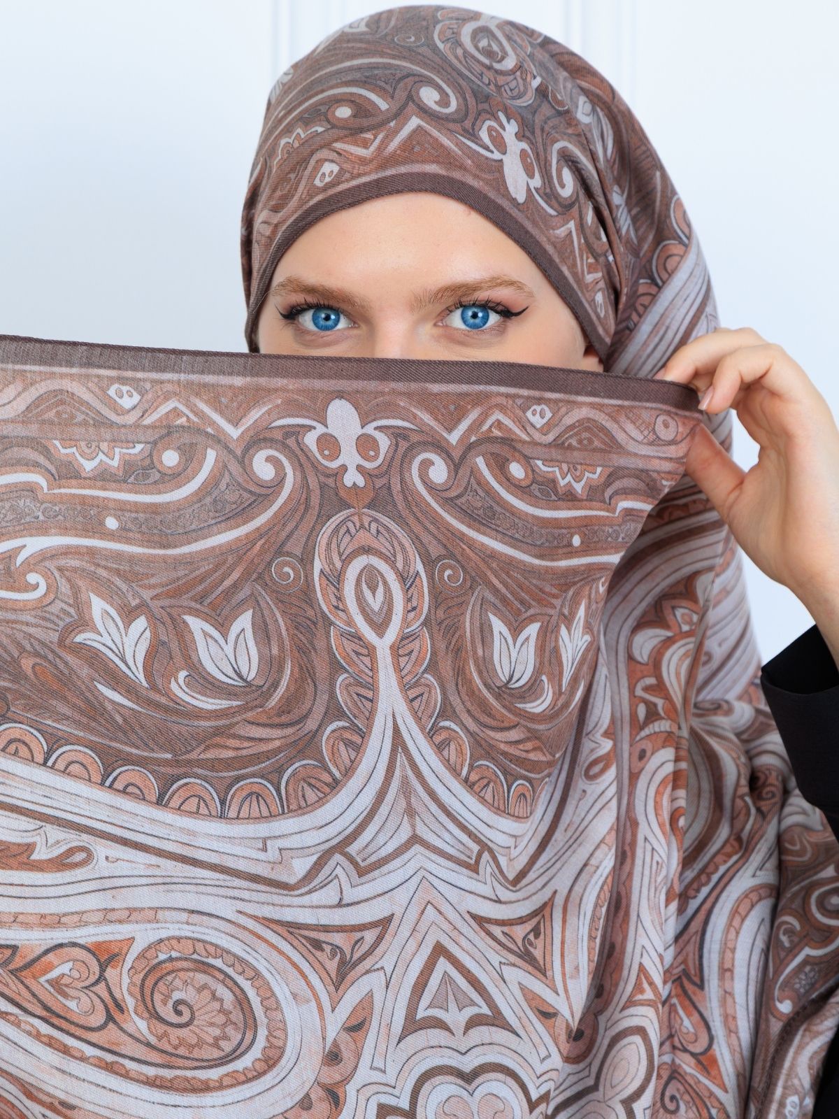 Mirşah Desen Şal  469-021 - V-4  - Ağaç Kabuğu - Görsel 3