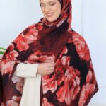 Zemheri Desen Şal  469-023 - V-15 -  Bordo