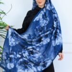 Zemheri Desen Şal 469-023 - V-17 -  Gök Mavi