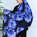 Zemheri Desen Şal  469-023 - V-16 -  Derin Mavi