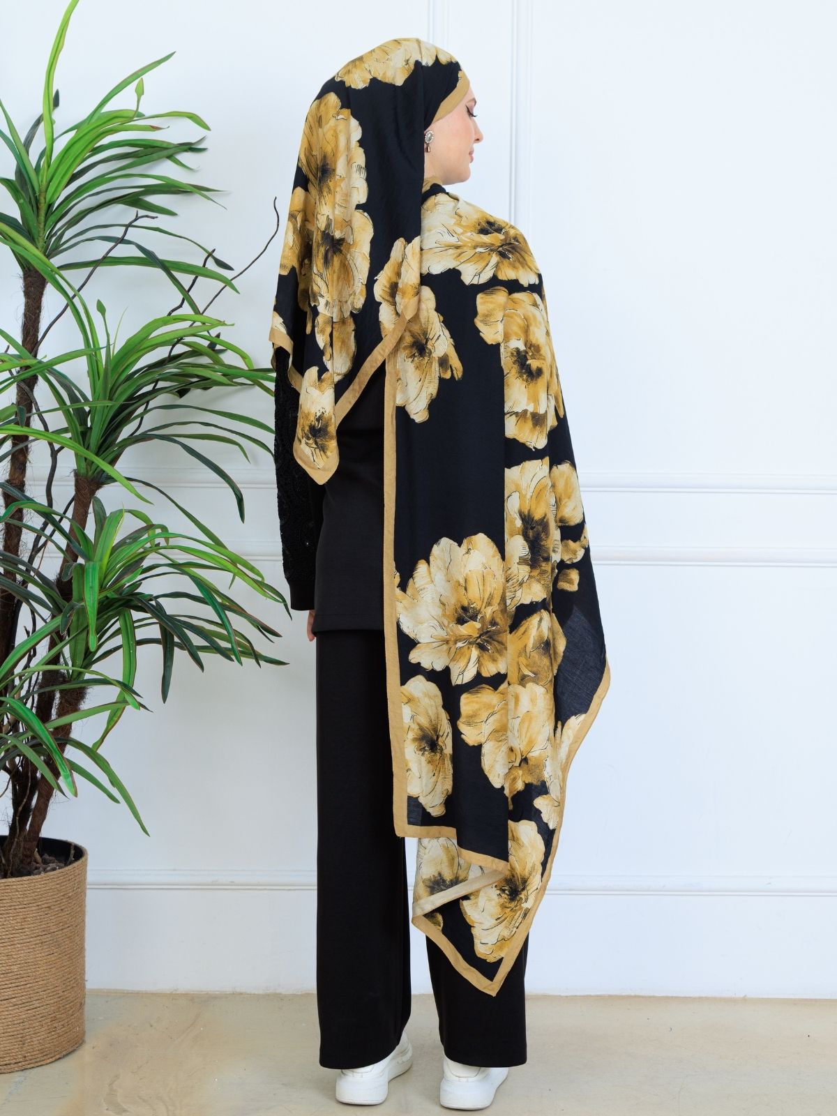 Zemheri Desen Şal  469-023 - V-18 -  Lime Yeşil - Görsel 2