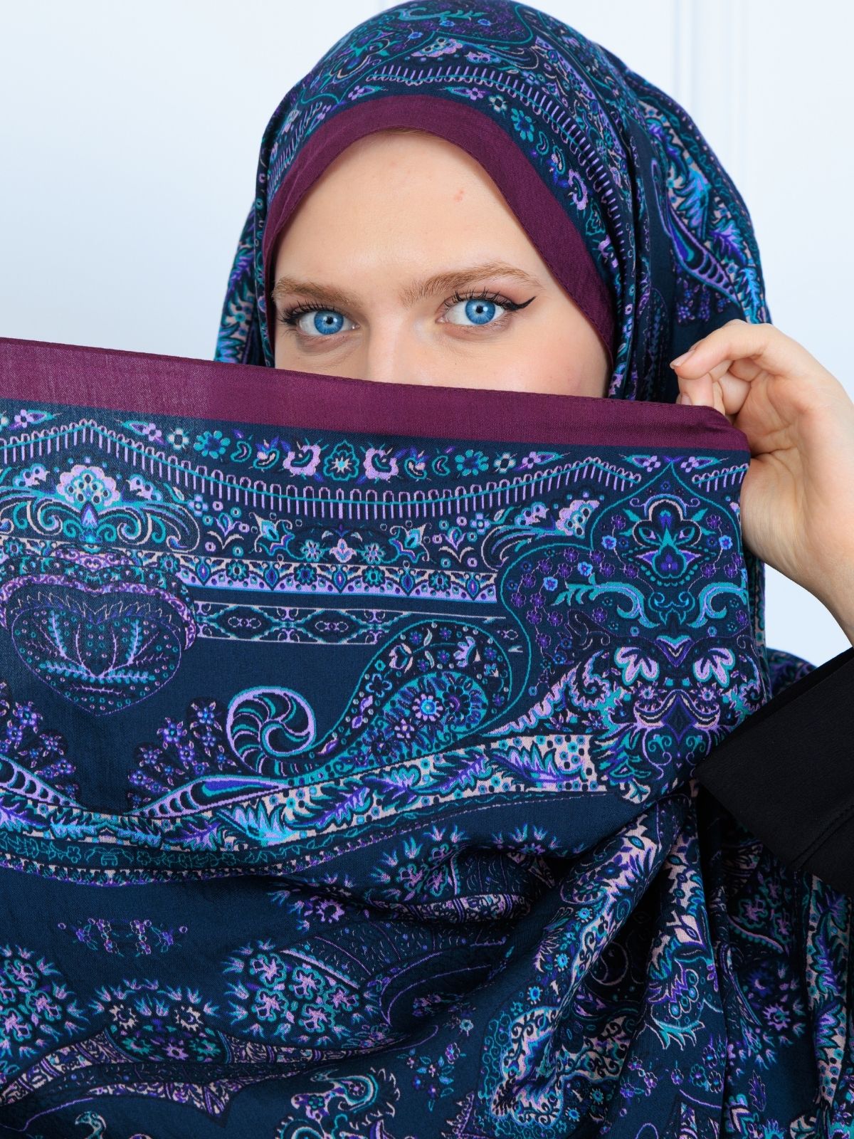 Ravza Desen Şal 469-019 - V-5 - Lavanta - Görsel 4