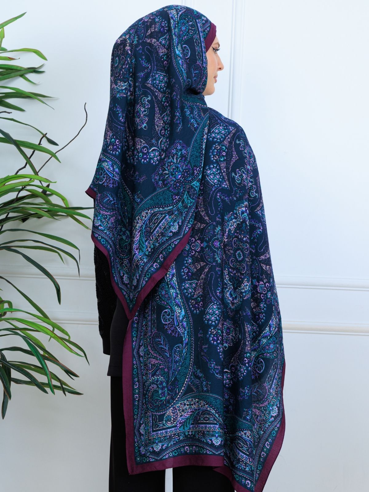 Ravza Desen Şal 469-019 - V-5 - Lavanta - Görsel 5