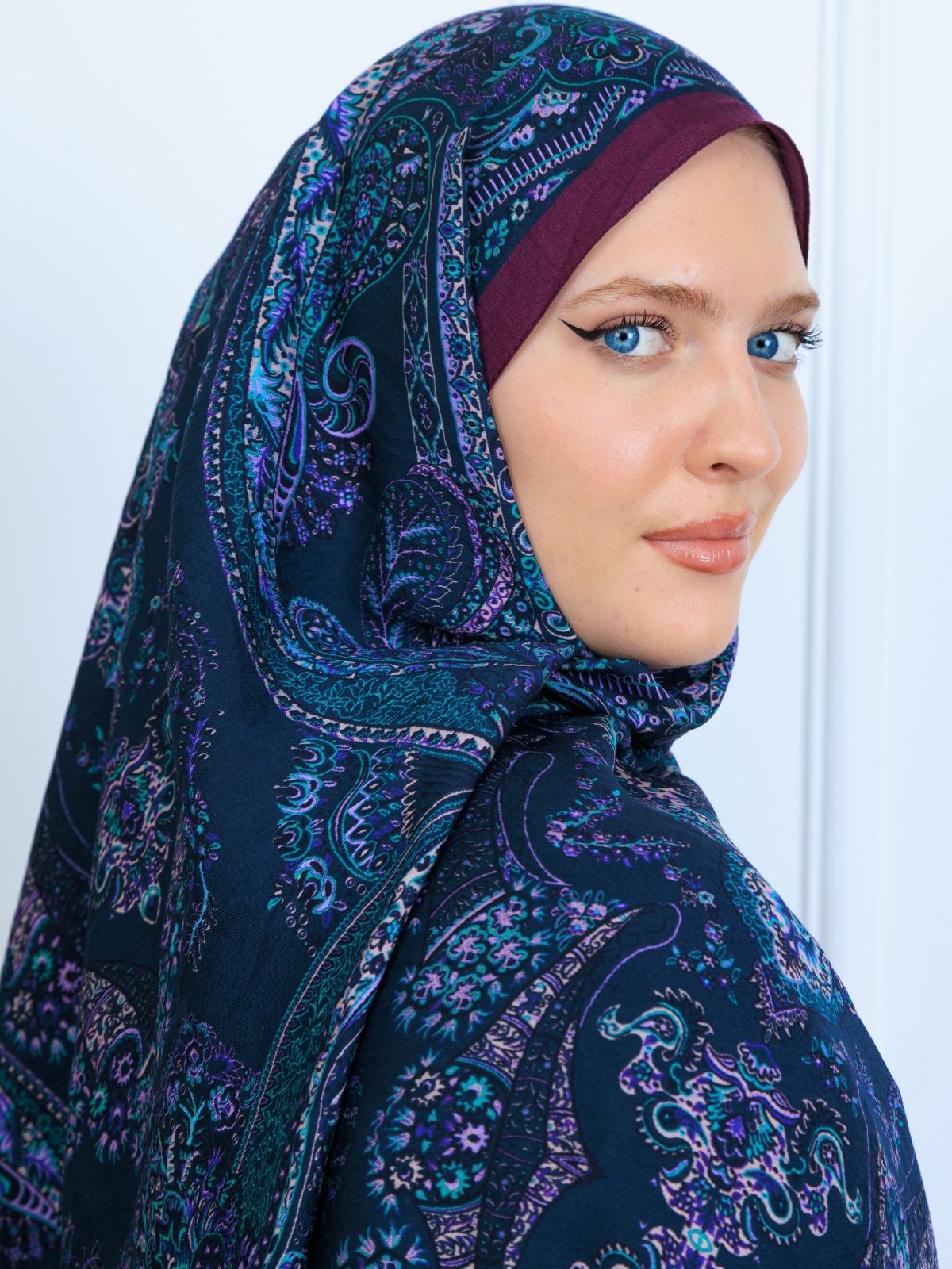 Ravza Desen Şal 469-019 - V-5 - Lavanta - Görsel 2