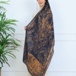 Derin Yansıma Desen Şal  469-017 - V-11 - Altın Bronz