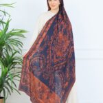 Derin Yansıma Desen Şal  469-017 - V-9 - Bakır Kahve