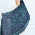 Derin Yansıma Desen Şal 469-017 - V-4 - Derin Yeşil