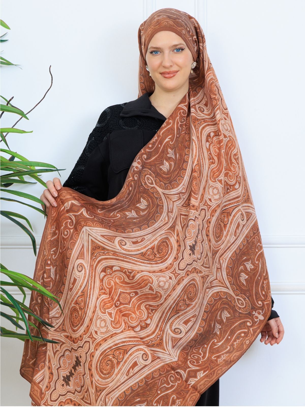 Mirşah Desen Şal 469-021 - V-12 - Taba