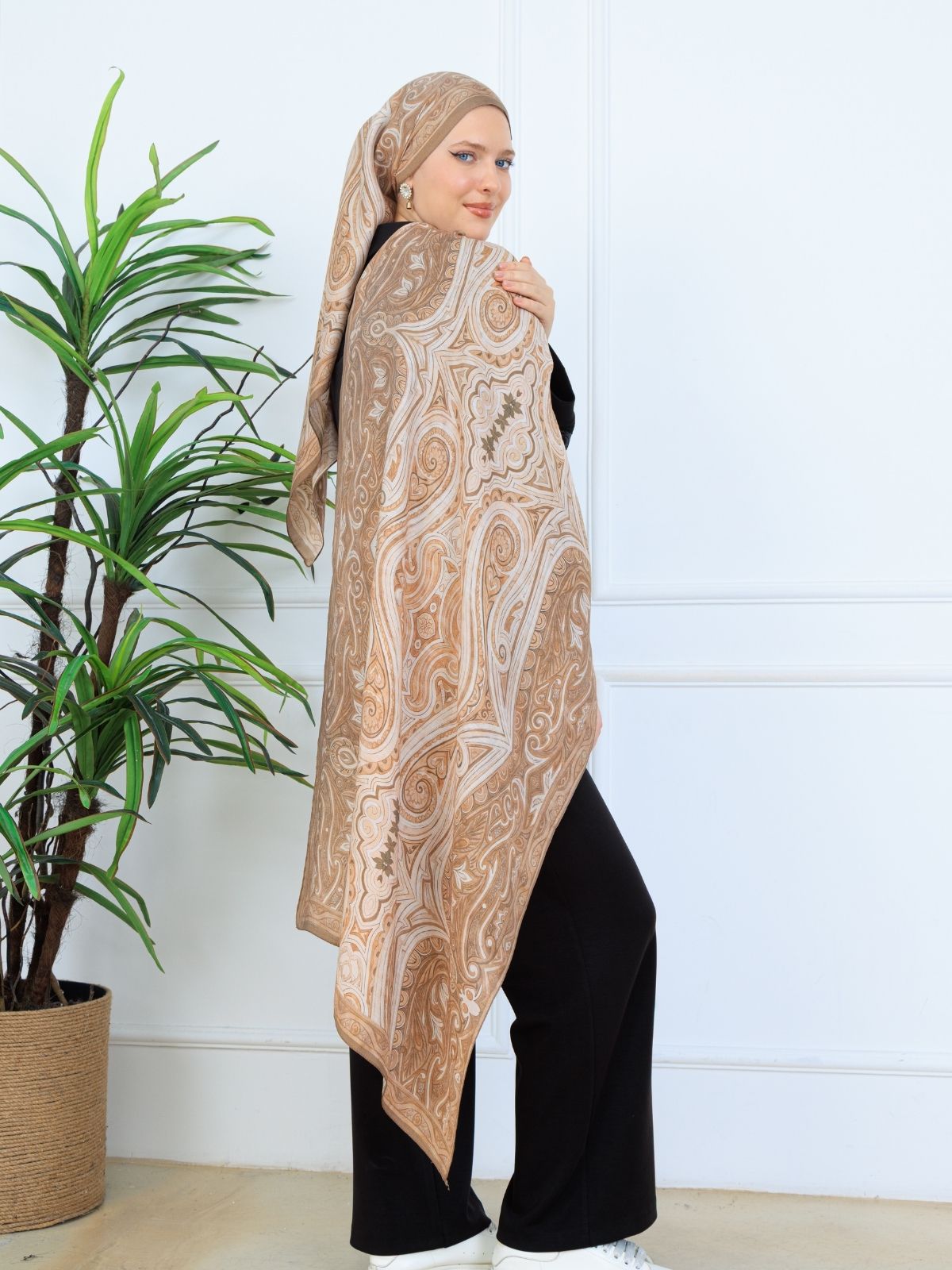 Mirşah Desen Şal 469-021 - V-17- Somon - Görsel 3