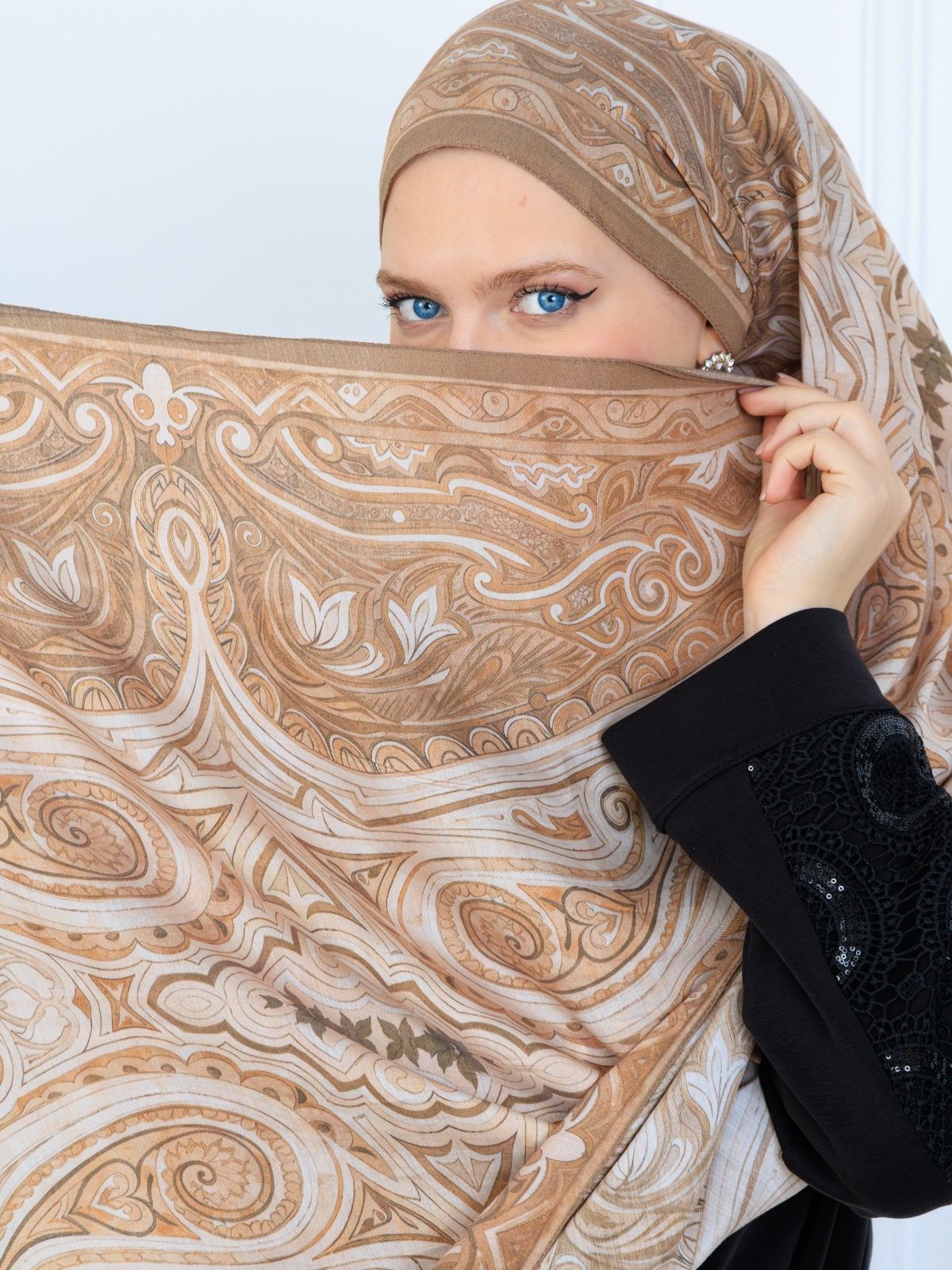 Mirşah Desen Şal 469-021 - V-17- Somon - Görsel 5