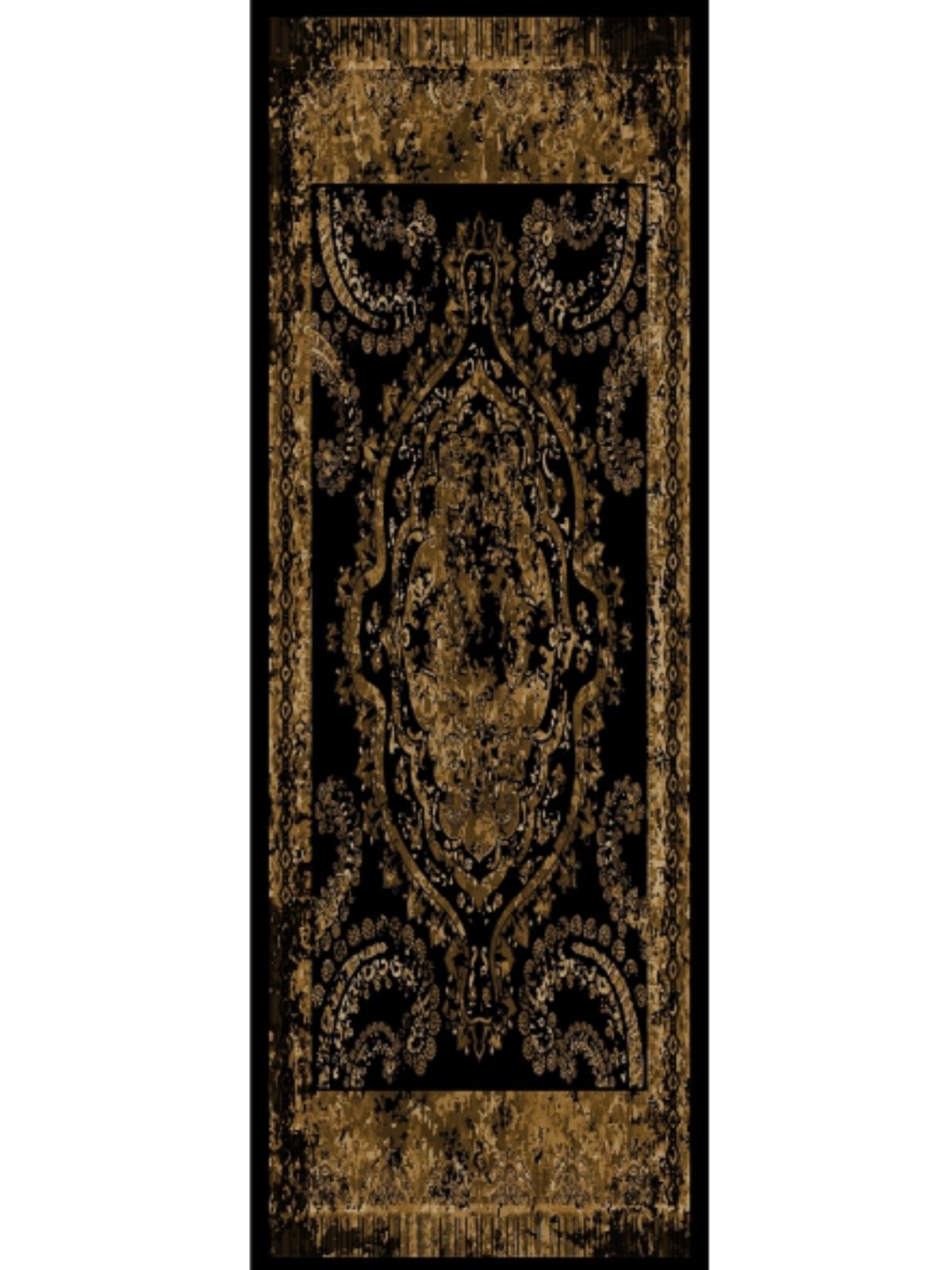 Derin Yansıma Desen Şal 469-017 - V-11 - Altın Bronz - Görsel 5