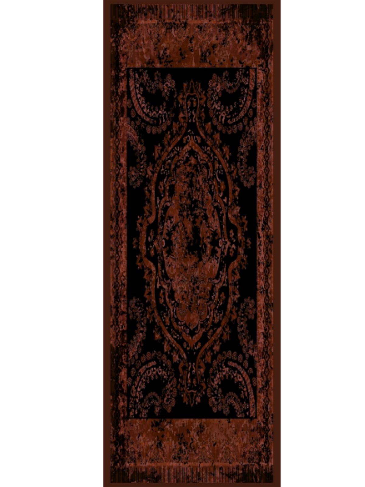 Derin Yansıma Desen Şal  469-017 - V-9 - Bakır Kahve - Görsel 5