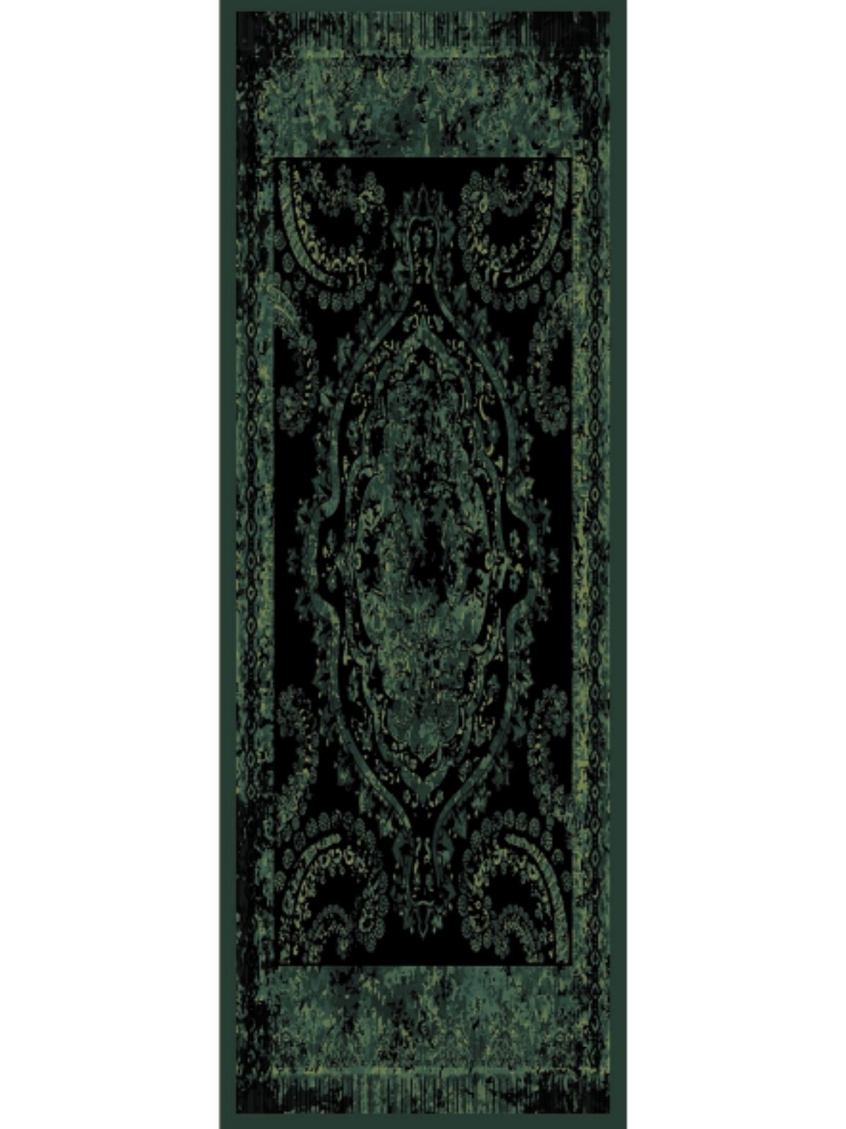 Derin Yansıma Desen Şal 469-017 - V-4 - Derin Yeşil - Görsel 5