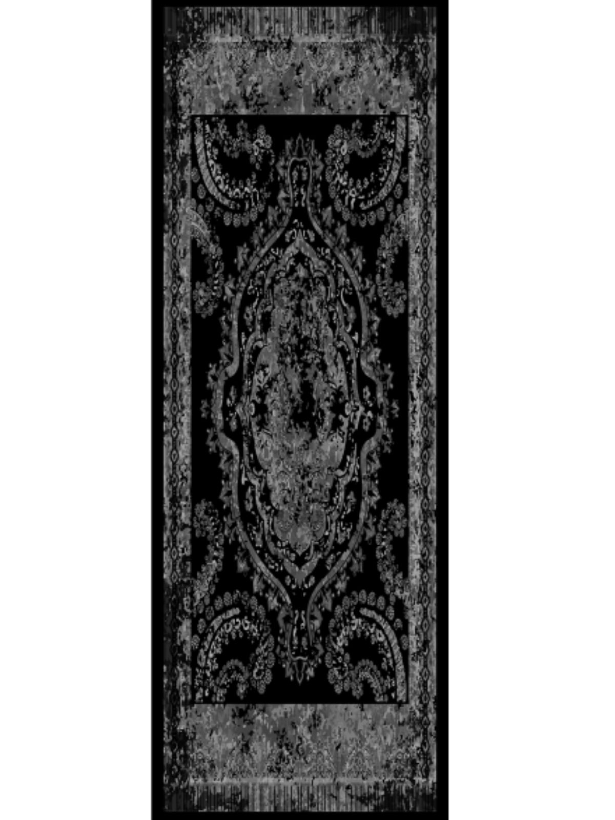 Derin Yansıma Desen Şal  469-017 - V-7 - Füme - Görsel 5