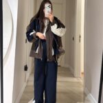 Massimo Kapüşonlu Garnili Takım - Lacivert-Kahve