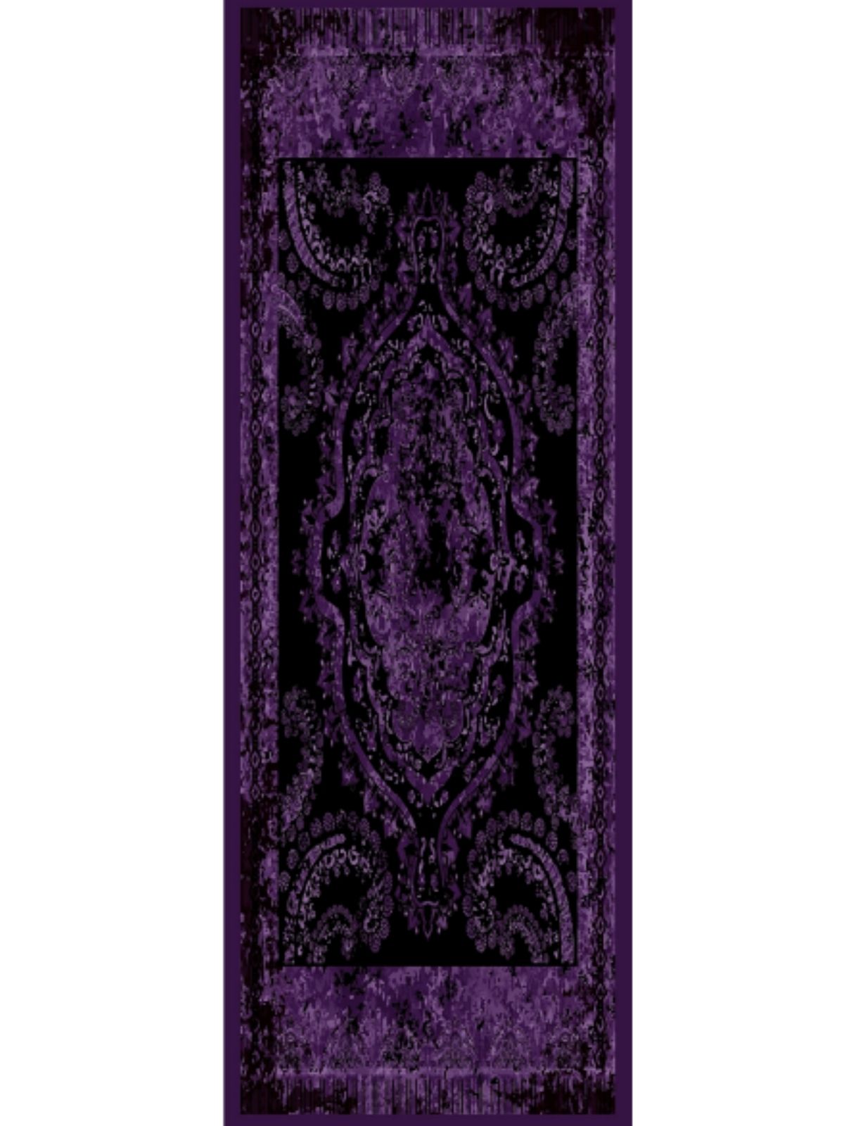 Derin Yansıma Desen Şal 469-017 - V-8 - Derin Mor - Görsel 5