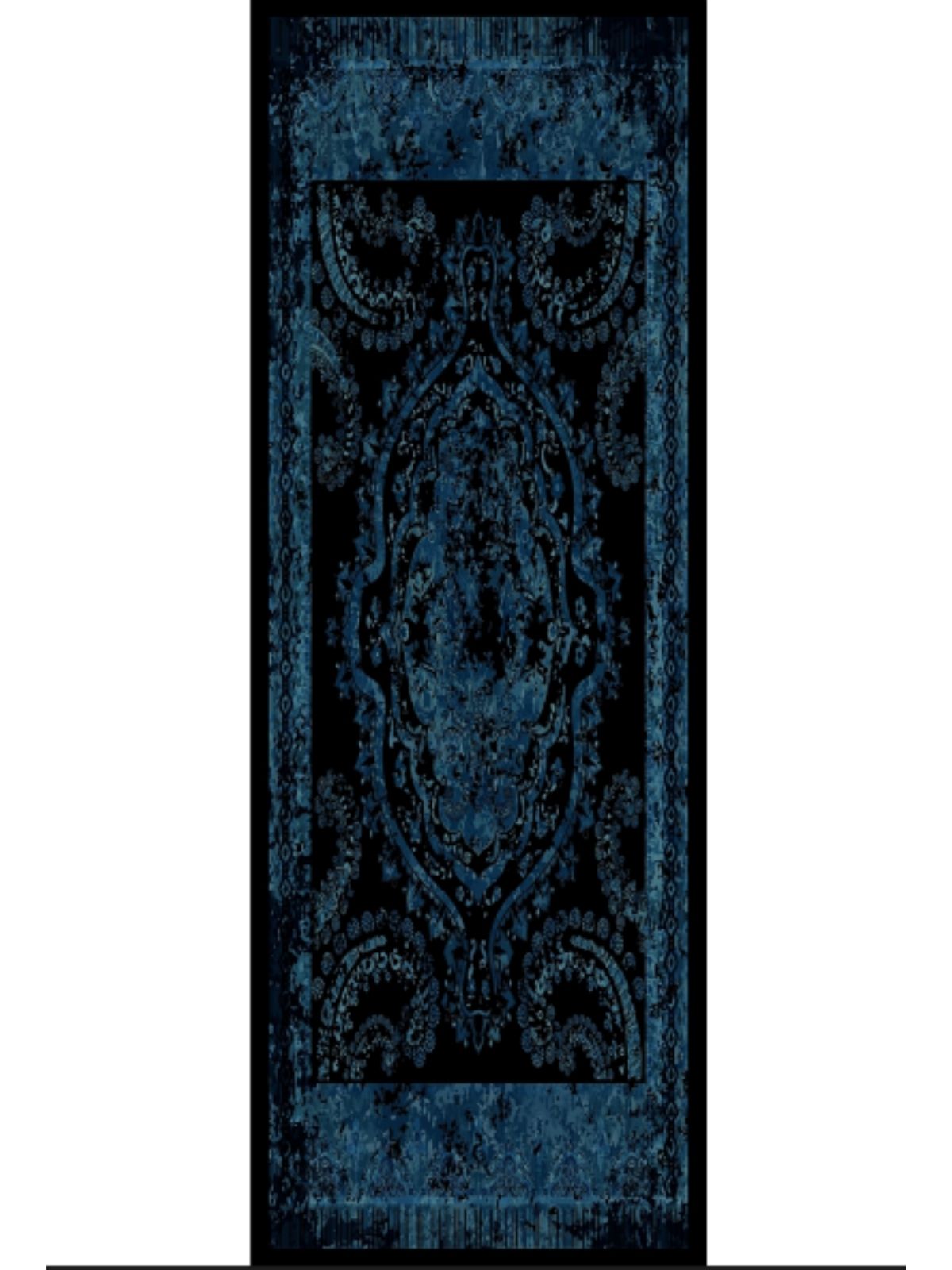 Derin Yansıma Desen Şal 469-017 - V-10 - Okyanus Mavi - Görsel 5