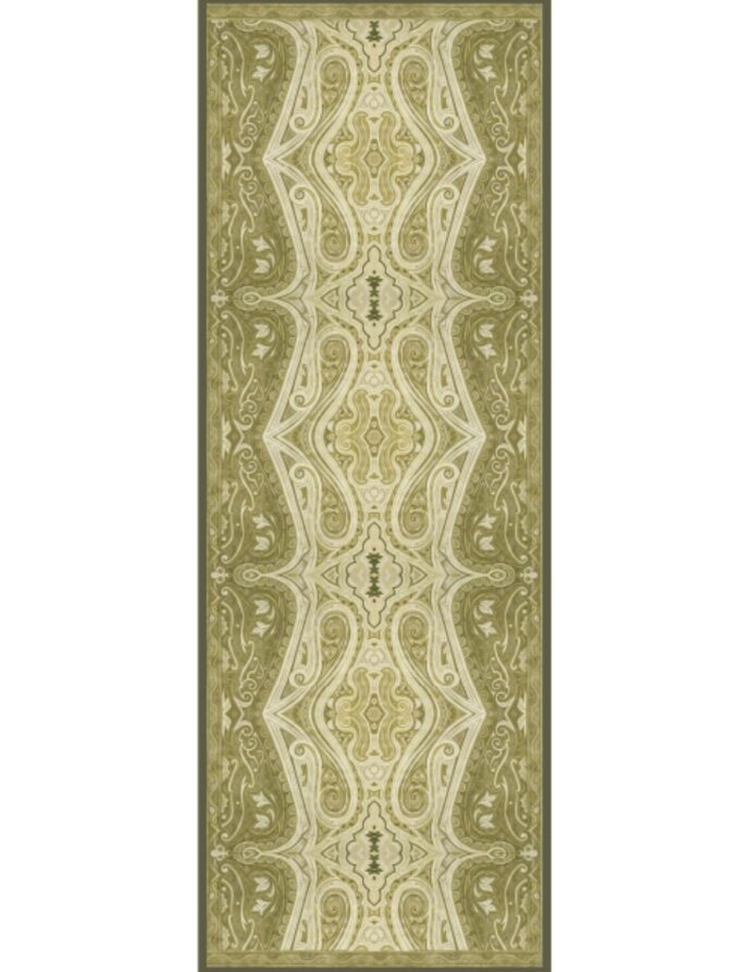 Mirşah Desen Şal  469-021 - V-6 - Yağ Yeşili - Görsel 5