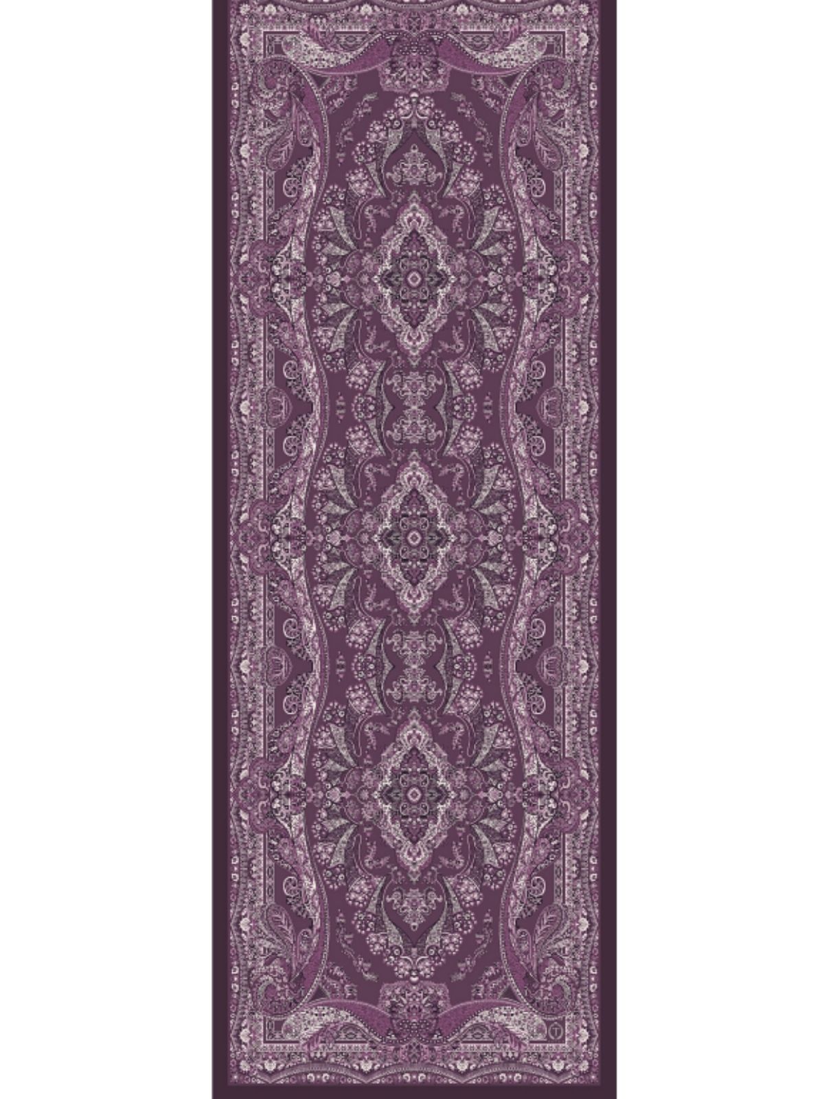 Ravza Desen Şal  469-019 - V-6 - Eflatun - Görsel 6