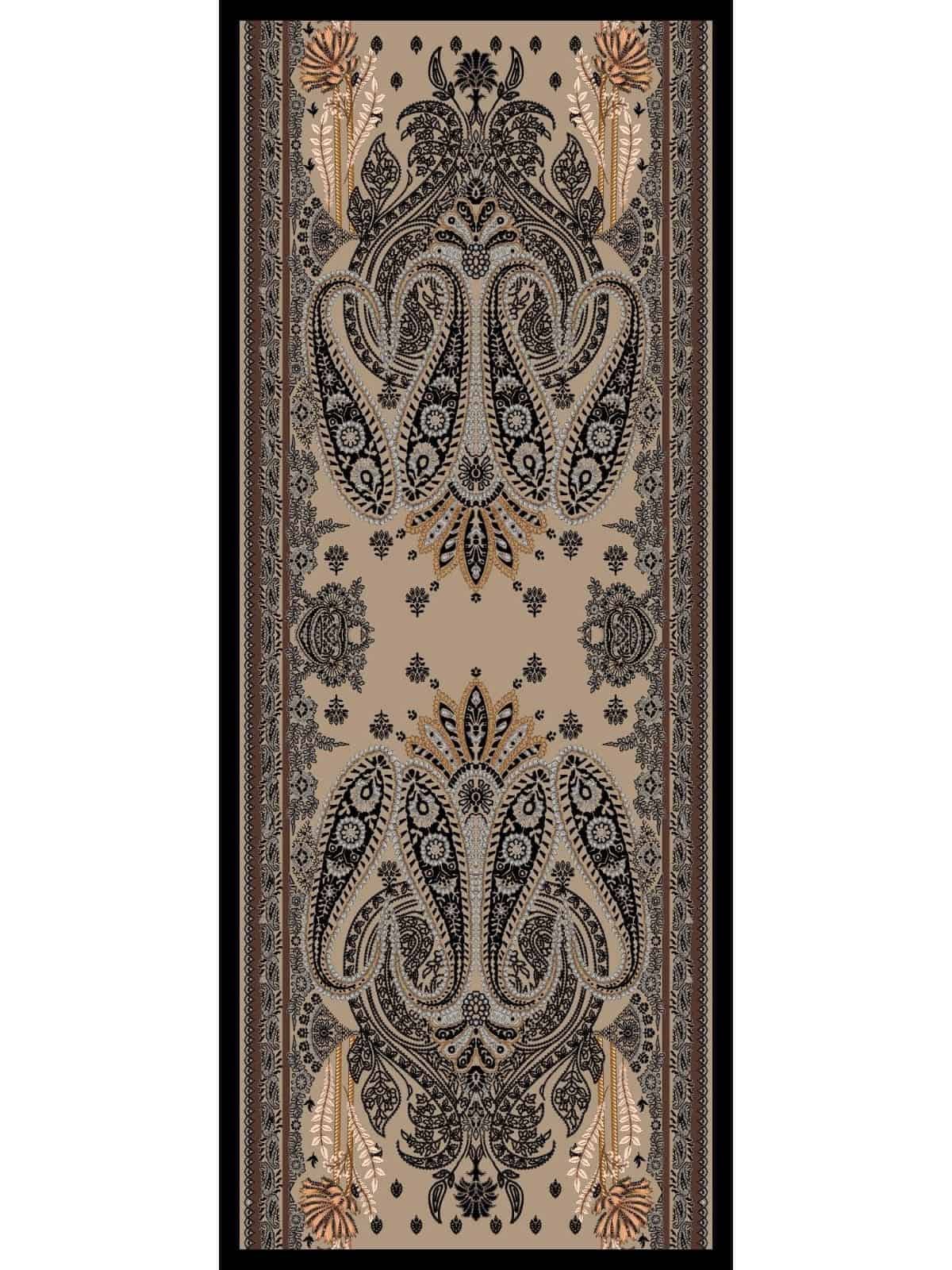 K.Vizon Buta Desen Yün İpek Şal