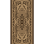 Camel Ruku Desenli Pamuk İpek Şal