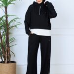 Alo Oysho Kumaş İçlikli İkil Takım - Siyah