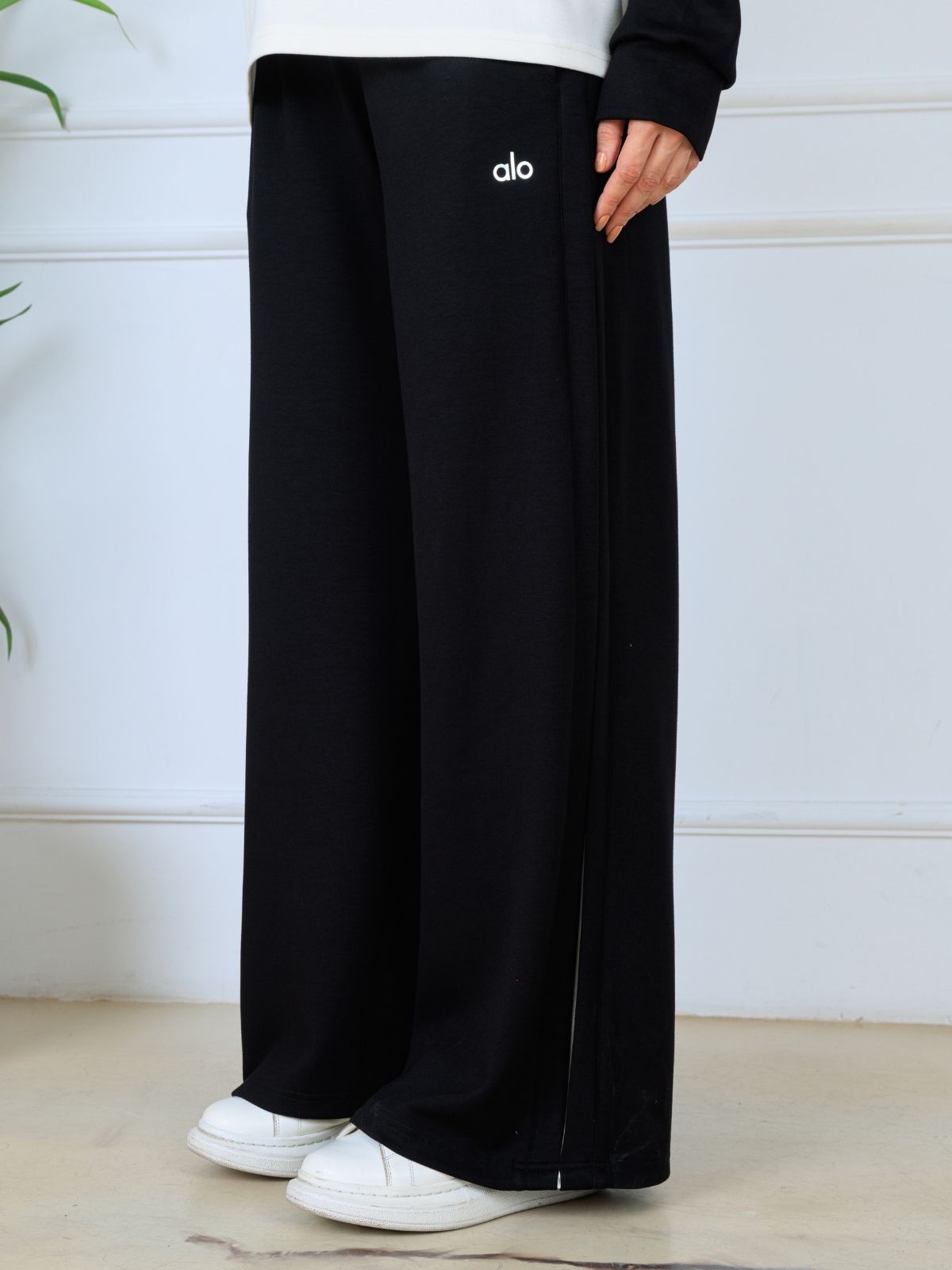 Alo Oysho Kumaş İçlikli İkil Takım - Siyah - Görsel 5