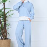 Alo Oysho Kumaş İçlikli İkil Takım - Bebe Mavisi