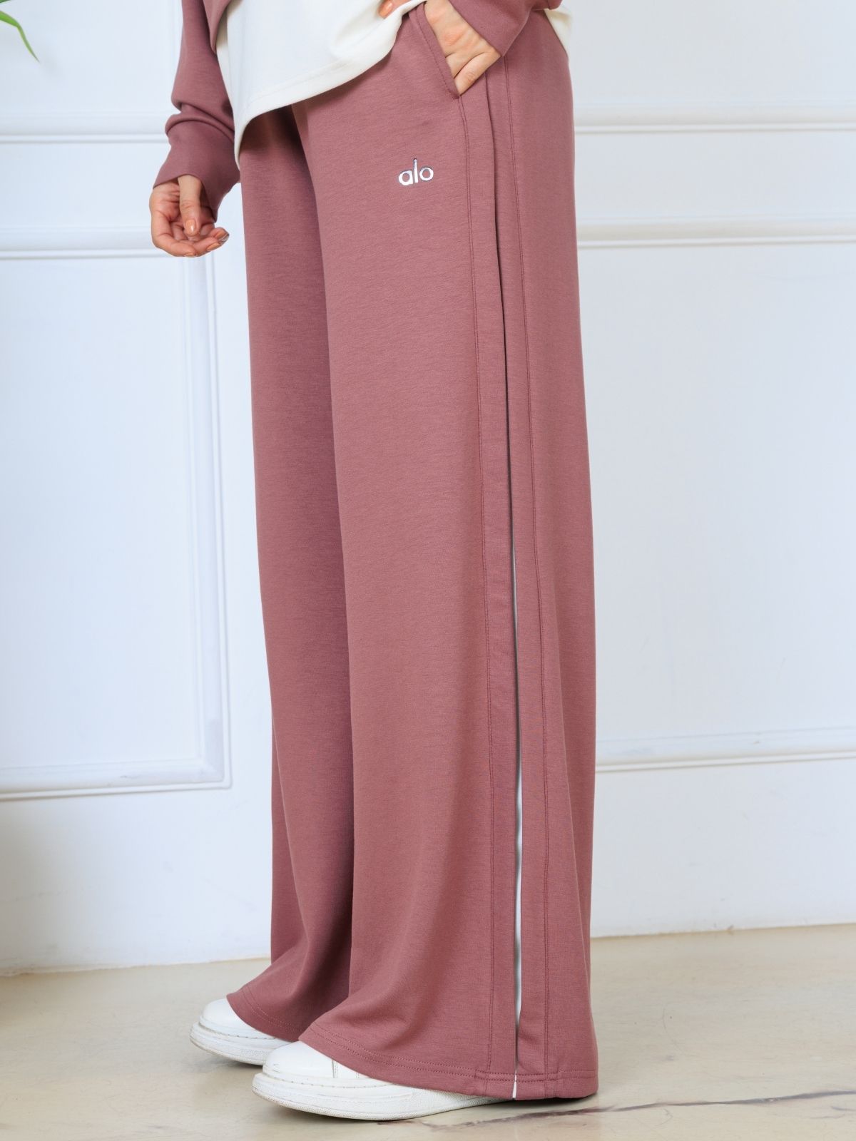 Alo Oysho Kumaş İçlikli İkil Takım - Gül Kurusu - Görsel 3