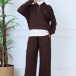 Alo Oysho Kumaş İçlikli İkil Takım - Kahve