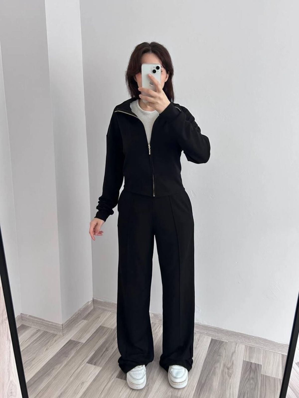 Relax Fit Kadın İkili Takım - Siyah