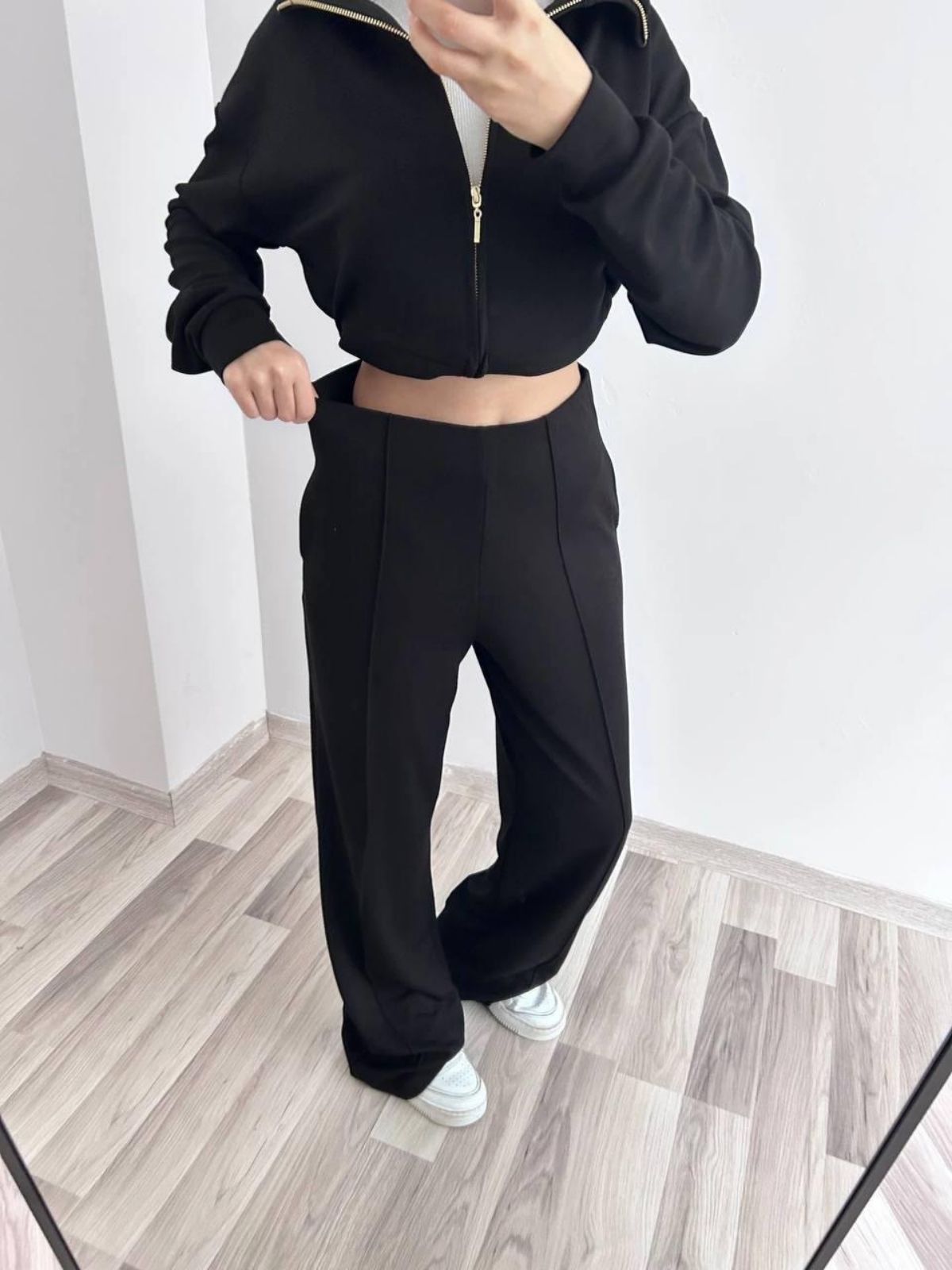 Relax Fit Kadın İkili Takım - Siyah - Görsel 2