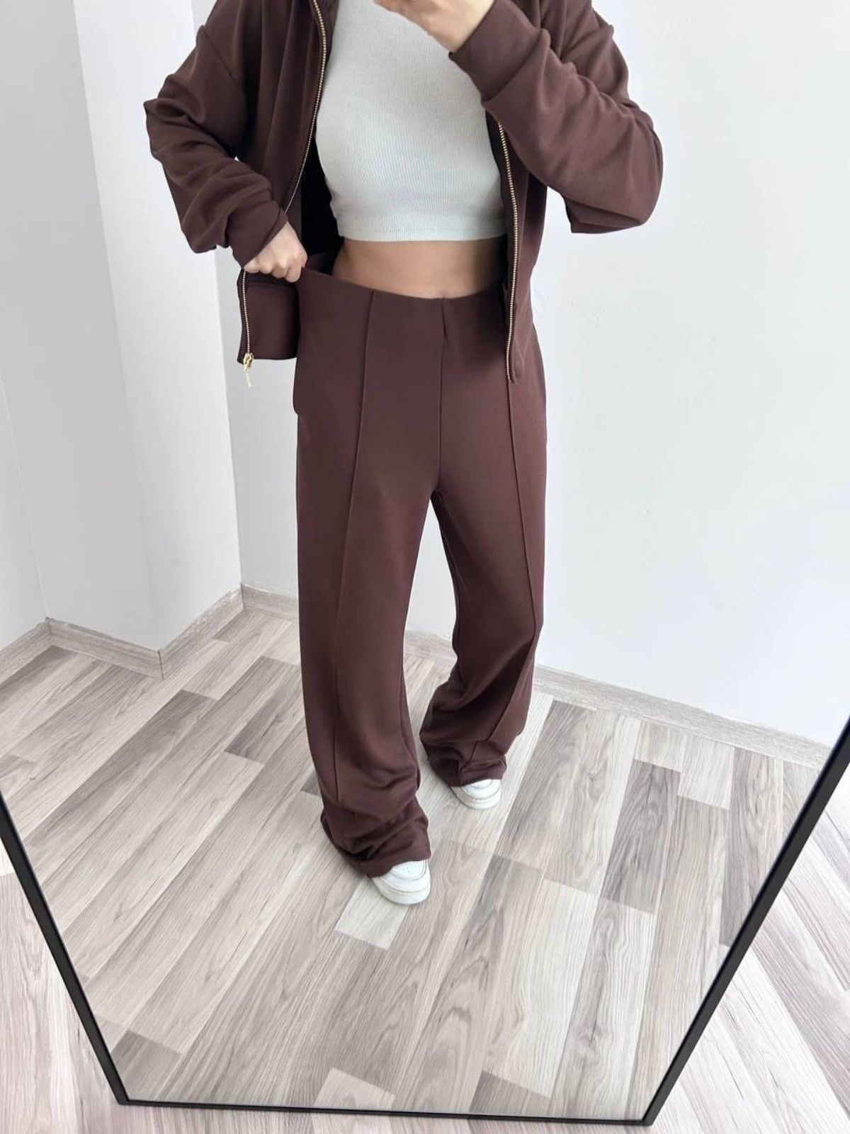 Relax Fit Kadın İkili Takım - Kahve - Görsel 2