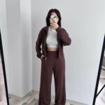 Relax Fit Kadın İkili Takım - Kahve