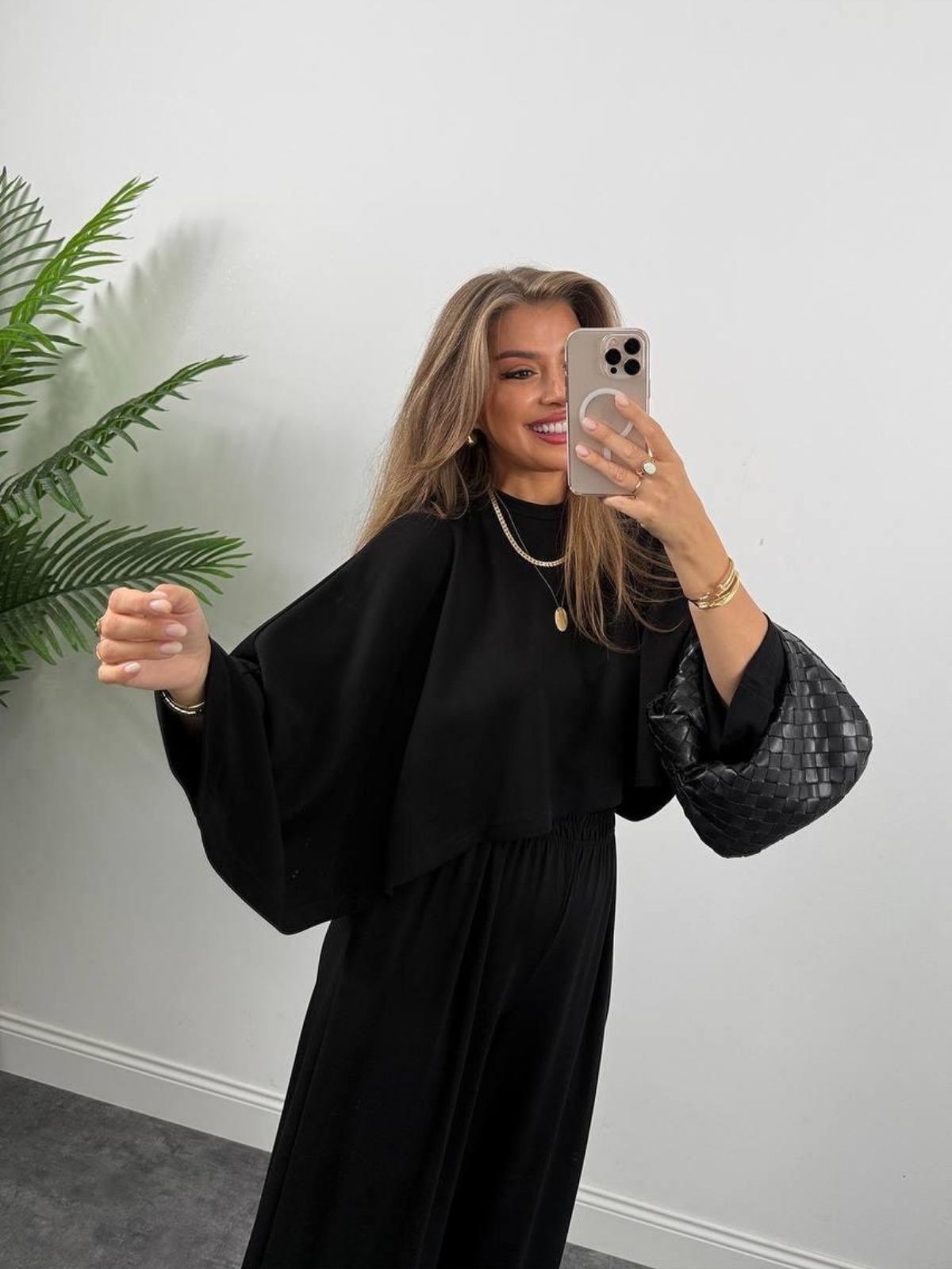 Urban Ease Kadın Oversize İkili Takım - Siyah - Görsel 3