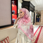 Flora Vual İpek Şal 10100 - Pamuk Şekeri