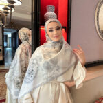 Flora Vual İpek Şal 10100 - İnci Gri