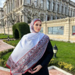 Çini Rüyası Vual İpek Şal 10101 - Kırmızı