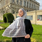 Çini Rüyası Vual İpek Şal 10101 - Vizon