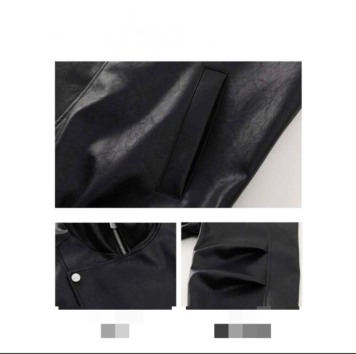 Ysl Deri Ceket CKT1002199 - Siyah - Görsel 3